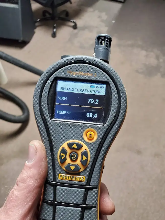 Moisture meter humidity assessment for Fire & Smoke Damage Restoration in Erwin